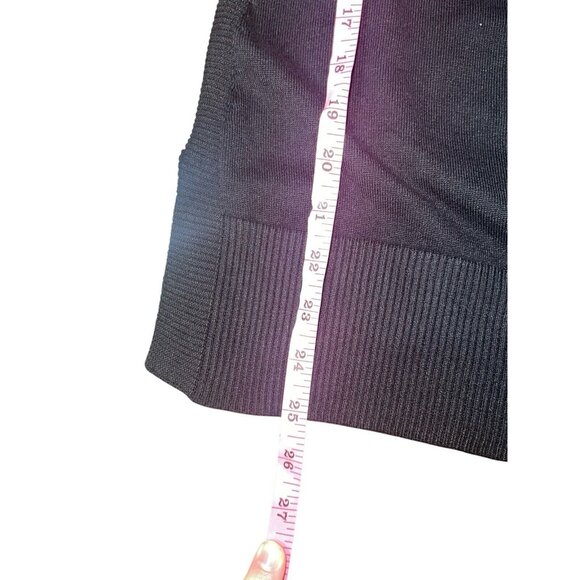 CABLE & GAUGE Womens Small Black Long Sleeve Pullover Sweater with Sparkles READ - Picture 6 of 10